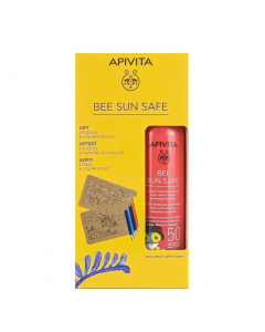 Apivita Bee Sun Safe Hydra Sun Kids Lotion Spray SPF50 200ml Offer 2 Puzzels & Colored Pencils