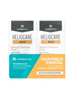 Heliocare 360º Fluido Tolerancia Mineral SPF50 Pack 2x50ml
