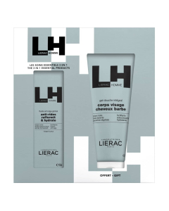Lierac Homme Anti-Aging Global Fluid + Integral Shower Gel Gift Set