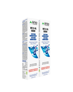 Arkopharma Vitamina C y D + Zinc Comprimidos Efervescentes Pack 2x20