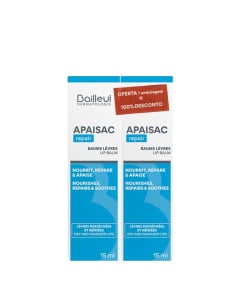 Apaisac Biorga Duo 2x Nourishing Lip Balm 15ml