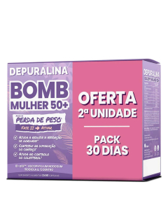 Depuralina Bomb Mujer 50+ Cápsulas Pack 2x60