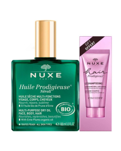 Nuxe Huile Prodigieuse Néroli + Free Hair Prodigieux Shampoo Set
