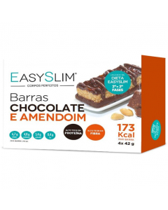 Easyslim Bars. Chocolate and Peanut Flavor 4x42gr