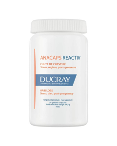 Ducray Anacaps Reactiv Food Supplement For Hair And Nails Capsules x30