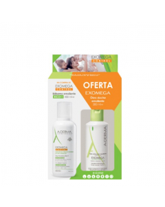A-Derma Exomega Pack Emollient Balm Offer Shower Oil 400 + 200ml