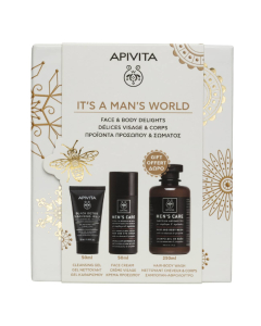 Apivita It's a Man's World Face and Body Gift Set