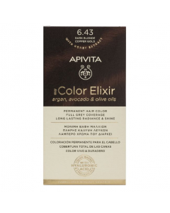 Apivita My Color Elixir Coloración Permanente 6.43 Rubio Oscuro Cobre Dorado
