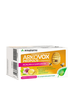 Arkovox Propolis + Vitamin C Raspberry Tablets x24