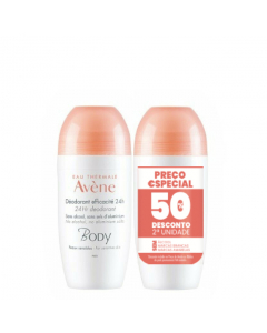 Avène Body 24h Roll-On Deodorant Duo Pack