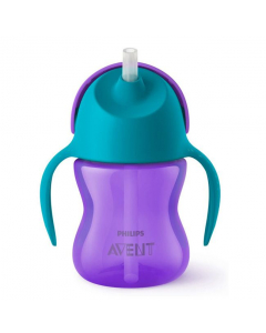 Philips Avent Straw Cup +9M Purple 200ml