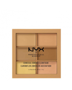 NYX Conceal, Correct, Contour Face Palette Medium 1.5g