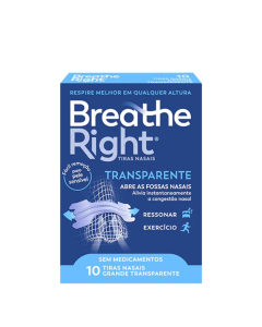 Breathe Right Clear Nasal Strips Large x10