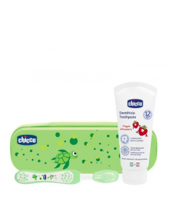 Chicco Pack Verde Kit Higiene Bucal 12M+x3