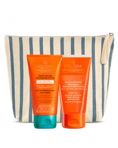 Collistar Active Sun Protection Kit: Sun Cream SPF30 + After Sun Shower Shampoo 300ml 