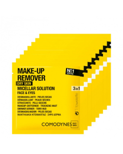 Comodynes Make-Up Remover Wipes Dry Skin – Single Dose 8 wipes
