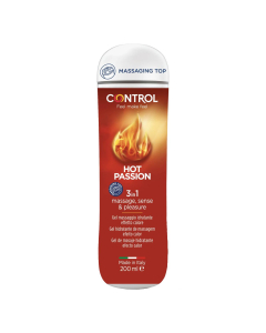 Control Hot Passion Moisturizing Massage Gel with Heat Effect 200ml