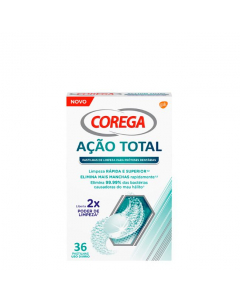 Corega Total Action Daily Cleaning Tablets 36units.
