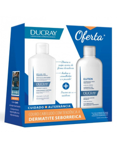 Ducray Seborrheic Dermatitis Kelual DS Shampoo + Free Elution Shampoo