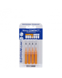 Elgydium Clinic Mono Compact Interdental Brushes Orange x4