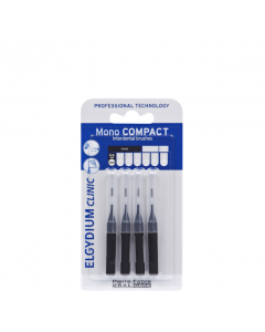 Elgydium Clinic Mono Compact Interdental Brushes Black x4