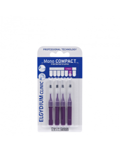 Elgydium Clinic Mono Compact Interdental Brushes Purple x4