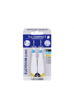 Elgydium Clinic Trio Compact Very Narrow Interdental Brushes Mixed x6