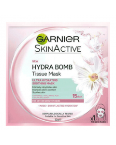 Garnier Skinactive Hydrabomb. Mascarilla Hidratante Calmante 1un.