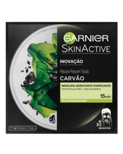 Garnier SkinActive Mascarilla Purificante e Hidratante de Carbón Puro