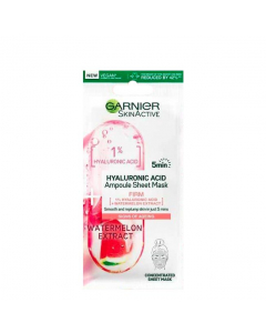 Garnier SkinActive Watermelon Extract Hyaluronic Acid Ampoule Sheet Mask