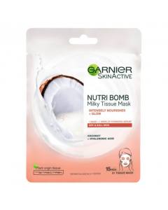 Garnier SkinActive NutriBomb Milky Sheet Mask Coconut and Hyaluronic Acid
