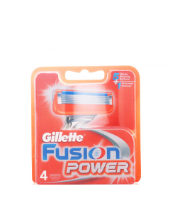 Recambios de cuchillas de afeitar Gillette Fusion Power x4
