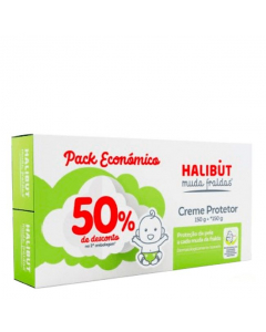 Halibut Crema Protectora para Cambio de Pañal Set Económico 2x150g