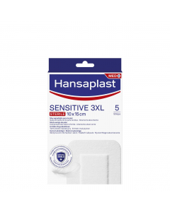 Tiras Hansaplast Sensitive 3XL 10x15cm x5