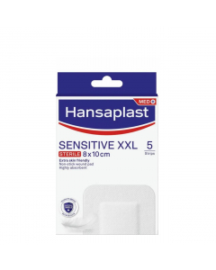 Hansaplast Sensitive XXL 8x10cm Strips x5