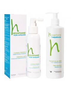 Hexaphane Pack Fall Protection Lotion Offer Champú Frecuencia 100 + 400ml