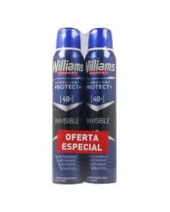 Williams Dúo Invisible 48H Desodorante Spray 2x200ml