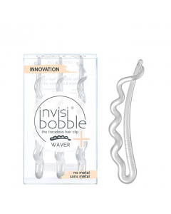 Invisibobble Waver+ Hair Clips - Crystal Clear (pack of 3)