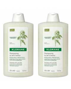 Klorane Oats Duo Extra Smooth Shampoo 2x 400ml