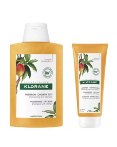 Klorane Nourishing Mango Set Shampoo + Conditioning Balm