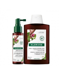 Klorane Quinine & Edelweiss Anti-Hair Loss Serum + Shampoo Set
