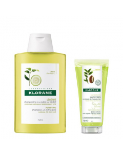 Klorane Purifying Shampoo With Citrus Pulp & Nourishing Body Lotion Pack (400+75ml)