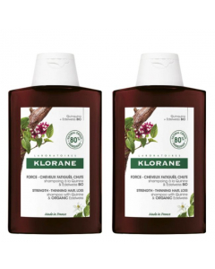 Klorane Strength - Thinning Hair Loss Shampoo With Quinine 2x400ml 