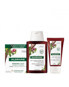 Klorane Quinine Shampoo + Conditioner + Capsules Pack
