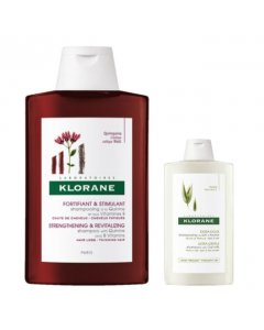 Klorane Hair Set Quinine Shampoo + Oat Milk Shampoo