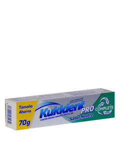 Kukident Pro Complete Crema Fijadora Sabor Neutro 70g