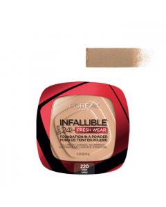 Base de maquillaje en polvo L&#39;Oréal Infalible 24H Fresh Wear 220 Sand 9g