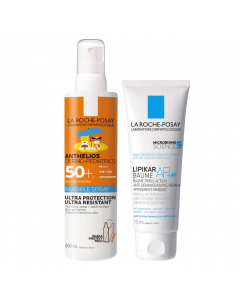 La Roche Posay Anthelios Dermo-Pediatrics Spray + Lipikar AP+M Balm Gift Set