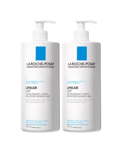 Lote promocional de leche corporal Lipikar de La Roche Posay, 2 unidades de 750 ml