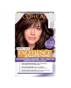 L'Oréal Paris Excellence Cool Creme Permanent Hair Color 4.11 Ultra Ash Brown